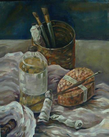 Original Expressionism Still Life Paintings by Chick Li