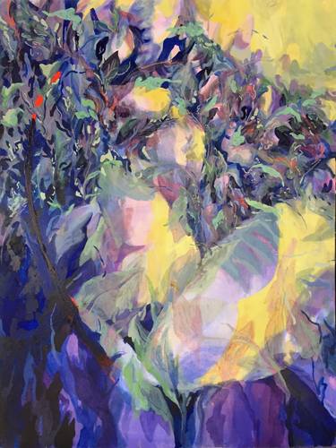 Original Expressionism Floral Paintings by Chick Li