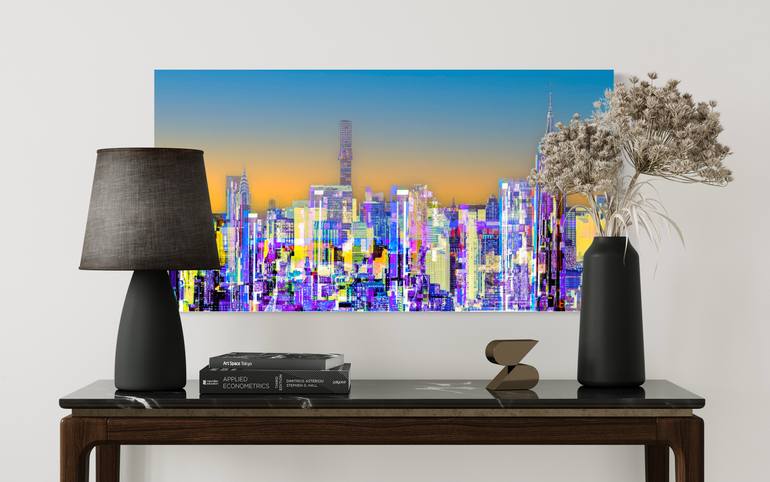 Original Abstract Expressionism Cities Collage by Marc Vandermeer