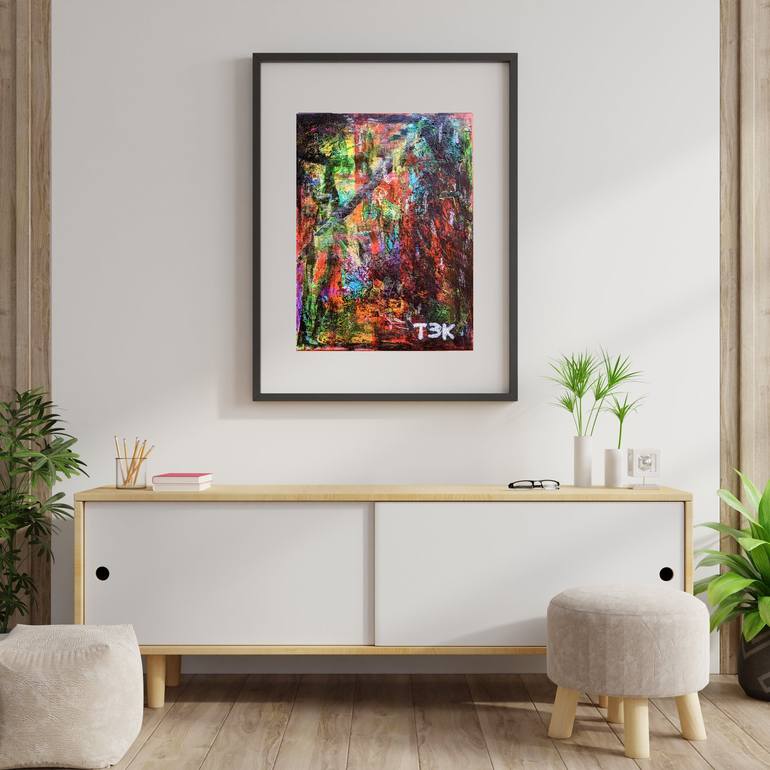 Original Abstract Painting by Toni Pomar