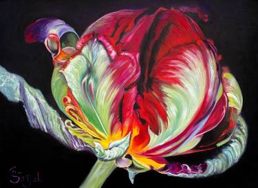 Print of Fine Art Floral Paintings by Marina Strijakova