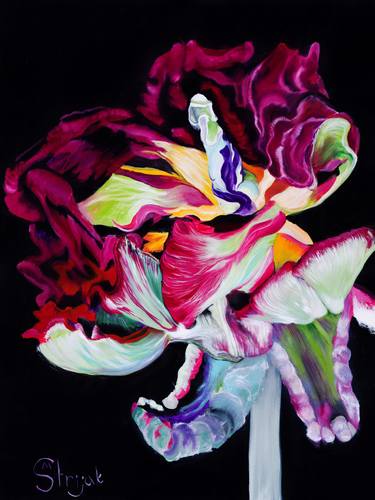 Print of Fine Art Floral Paintings by Marina Strijakova