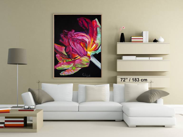 Original Fine Art Floral Painting by Marina Strijakova