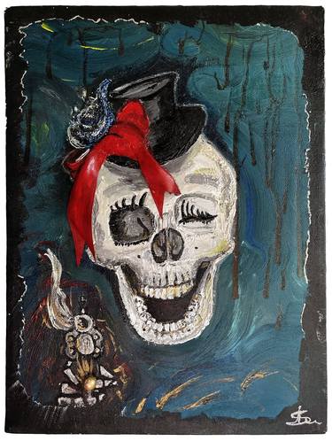 Original Pop Art Mortality Paintings by Simona di Michele