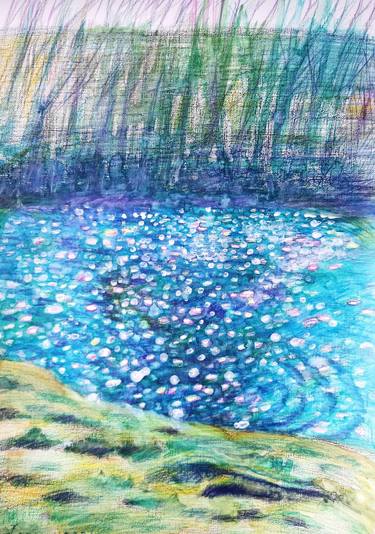 Print of Water Paintings by Natalia Huber