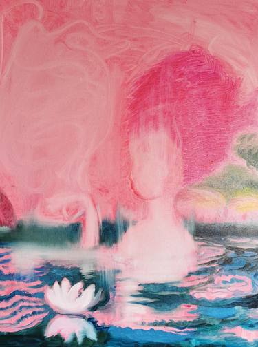 Original Abstract Water Painting by Natalia Huber
