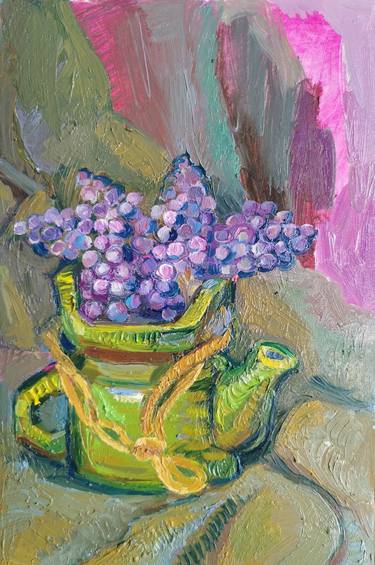 Original Abstract Still Life Painting by Natalia Huber