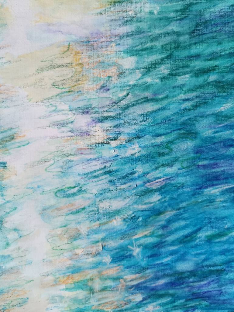 Original Fine Art Beach Painting by Natalia Huber