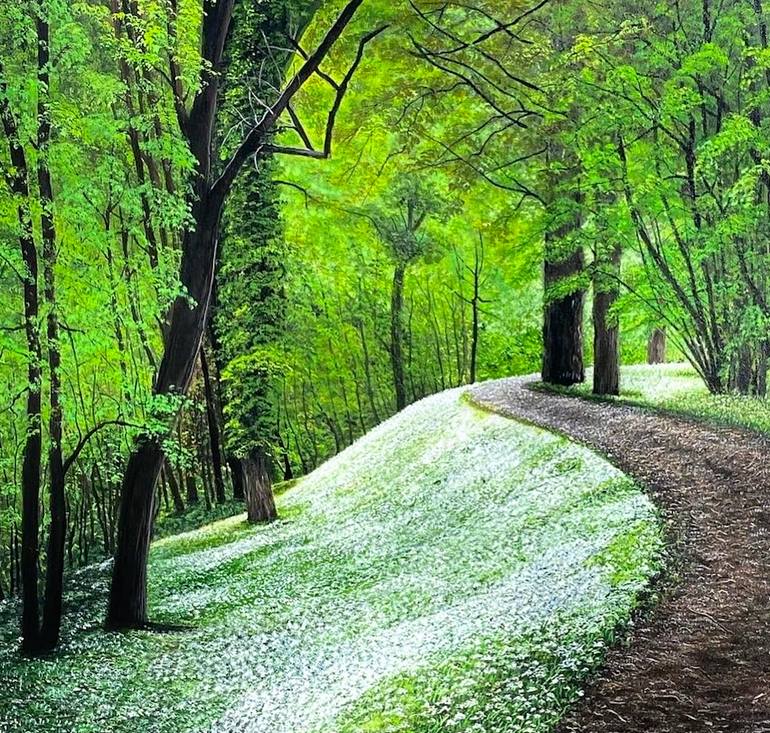 Original Photorealism Nature Painting by Elahe Jalili