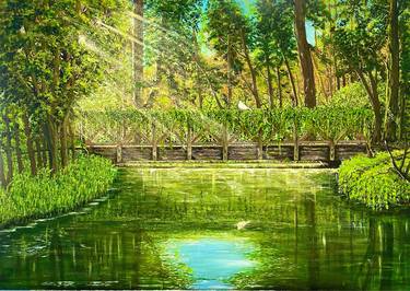 Print of Photorealism Nature Paintings by Elahe Jalili