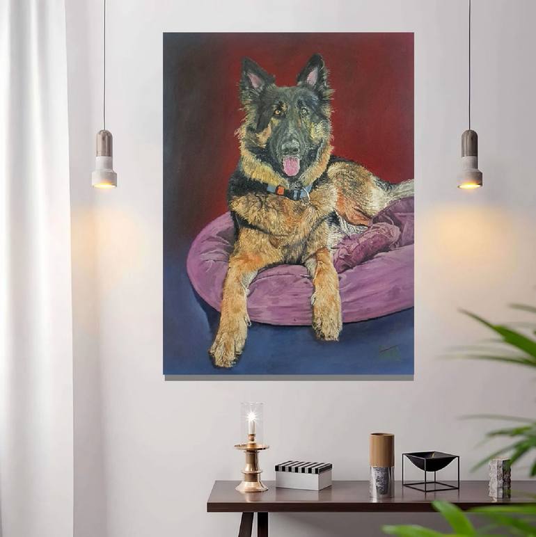 Original Realism Animal Painting by Kumar Avinash