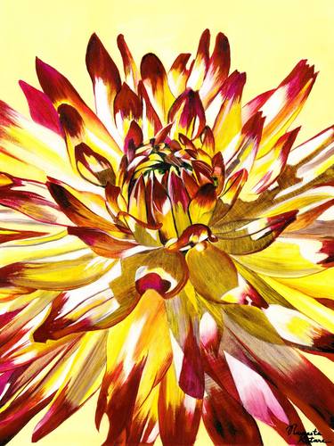 Original Fine Art Floral Paintings by Navneeta Katare