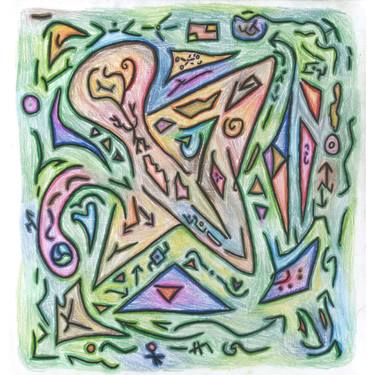 Original Abstract Expressionism Abstract Drawing by Ethan Gruman