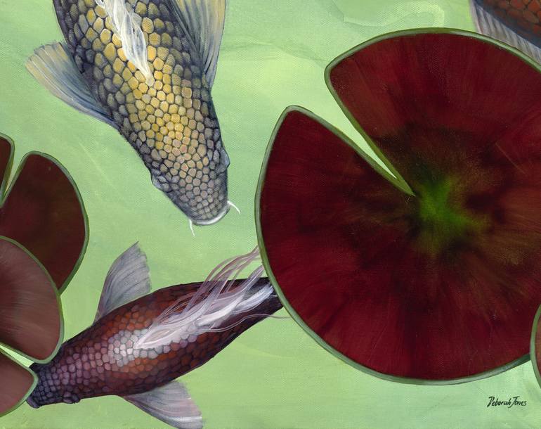 Original Conceptual Fish Painting by Deborah Jones