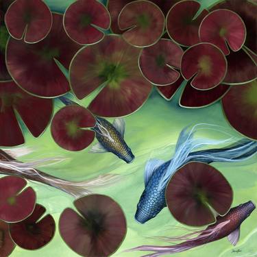 Original Conceptual Fish Paintings by Deborah Jones