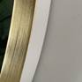 White veneered wood with gold leaf face