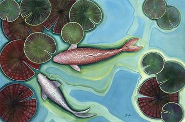 Original Conceptual Fish Paintings by Deborah Jones