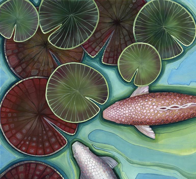 Original Conceptual Fish Painting by Deborah Jones