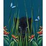 Oil painted butterfly
