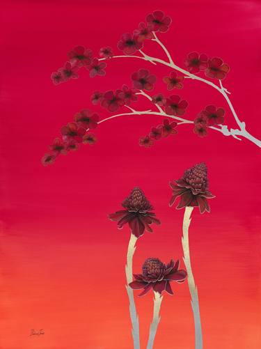 Original Conceptual Botanic Paintings by Deborah Jones
