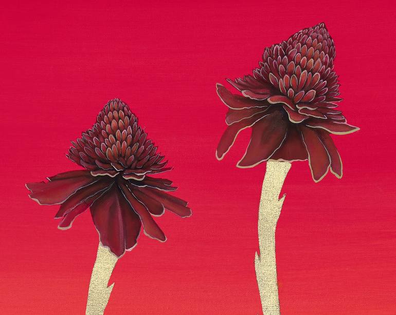 Original Conceptual Botanic Painting by Deborah Jones