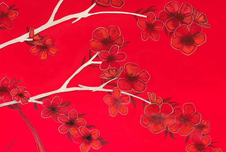 Original Conceptual Botanic Painting by Deborah Jones