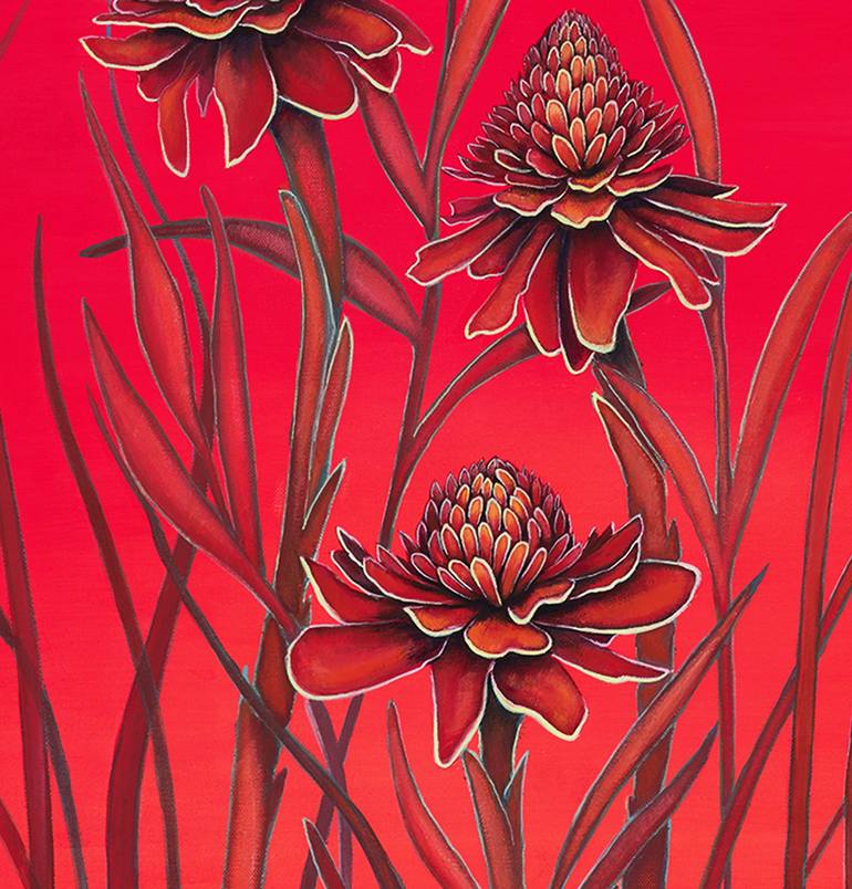 Original Conceptual Botanic Painting by Deborah Jones