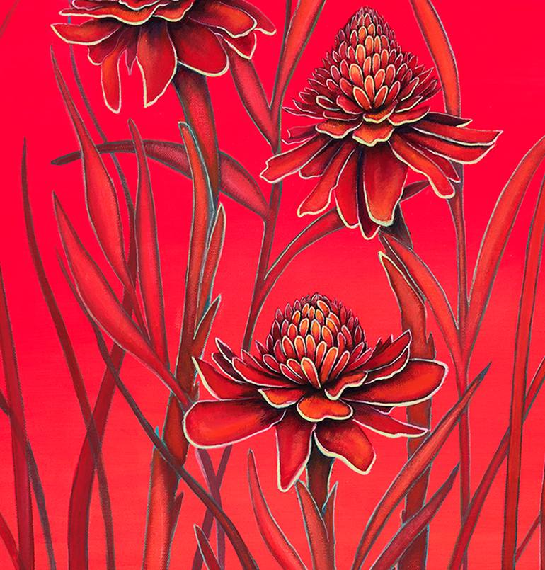 Original Conceptual Botanic Painting by Deborah Jones