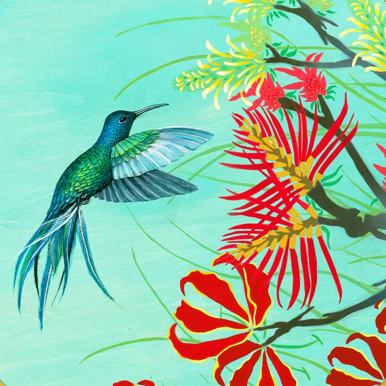 Original Art Deco Nature Printmaking by Deborah Jones