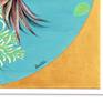 Signature showing in artwork
