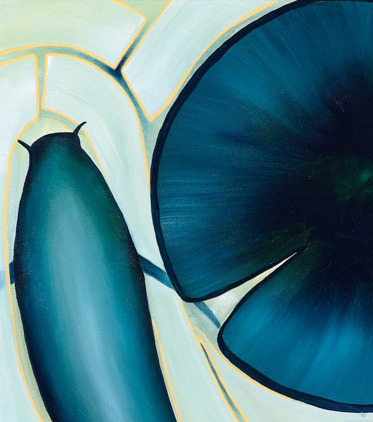 Original Art Deco Abstract Painting by Deborah Jones