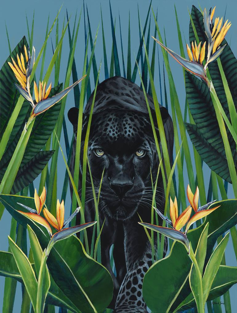 Original Animal Digital by Deborah Jones | Conceptual Art on Paper | The Birds of Paradise
