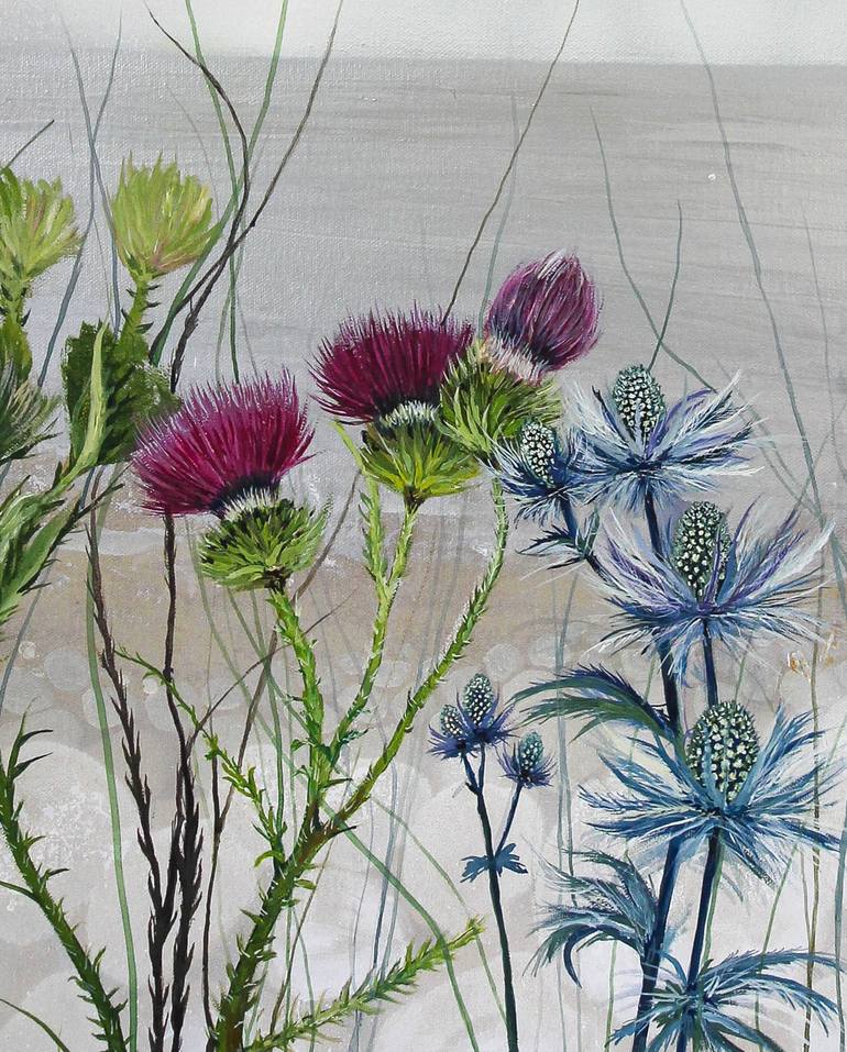 Original Abstract Floral Painting by Deborah Jones