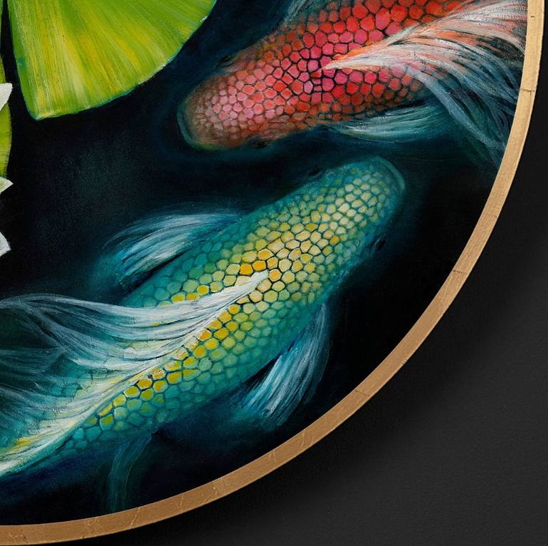 Original Contemporary Fish Digital by Deborah Jones