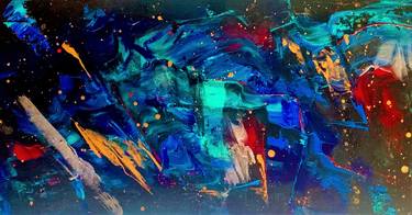 Original Abstract Science/Technology Paintings by Dariana Arias