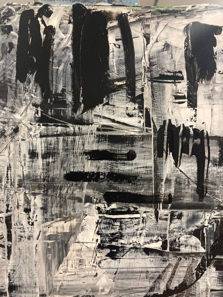 Original Abstract Expressionism Abstract Painting by David Gray