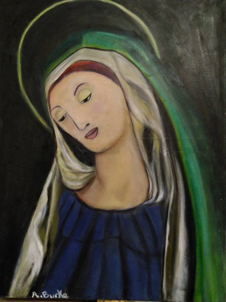 Halo Mary Painting by Alexa Burke | Saatchi Art