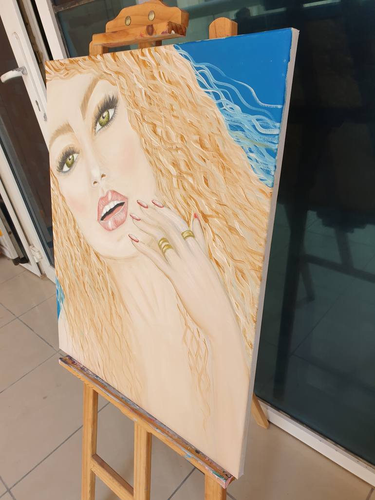 Original Expressionism People Painting by Lili Bell