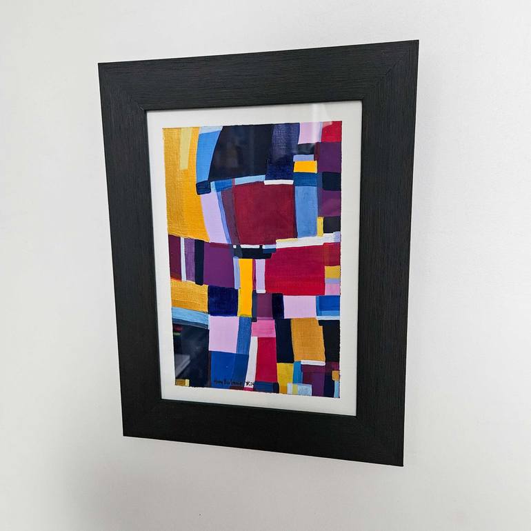 Original Abstract Painting by Henry Bartonnier