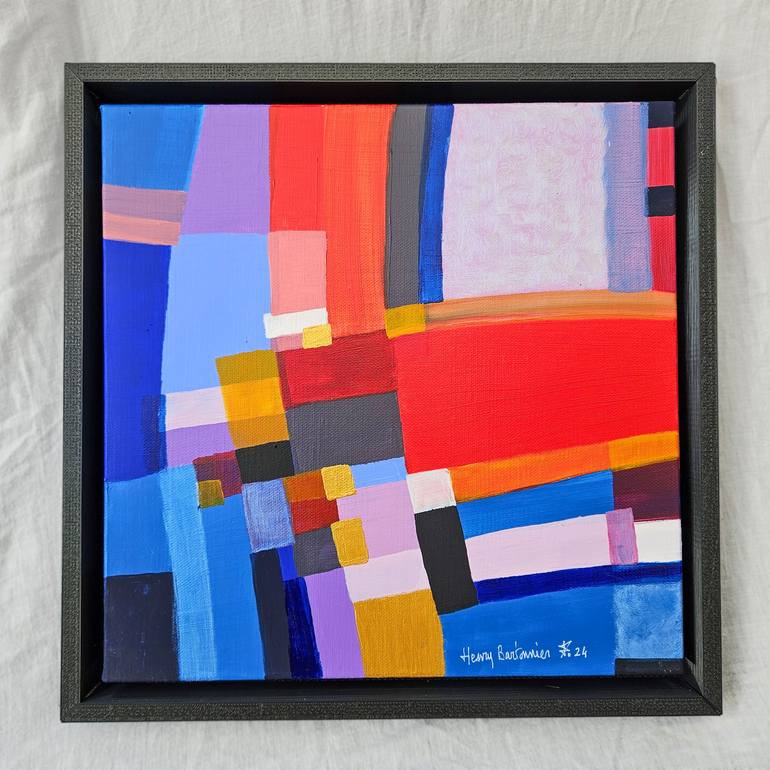 Original Abstract Painting by Henry Bartonnier