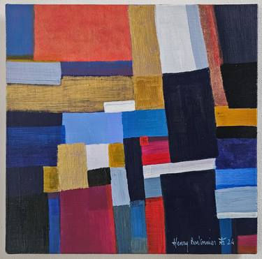 Original Abstract Painting by Henry Bartonnier