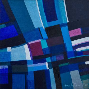 Original Abstract Painting by Henry Bartonnier