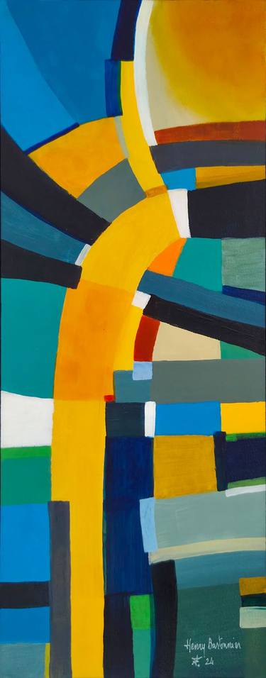 Original Contemporary Abstract Painting by Henry Bartonnier