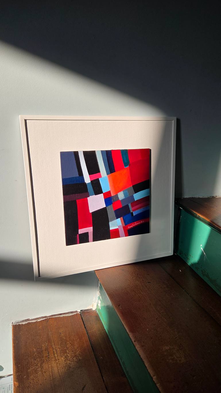 Original Abstract Painting by Henry Bartonnier