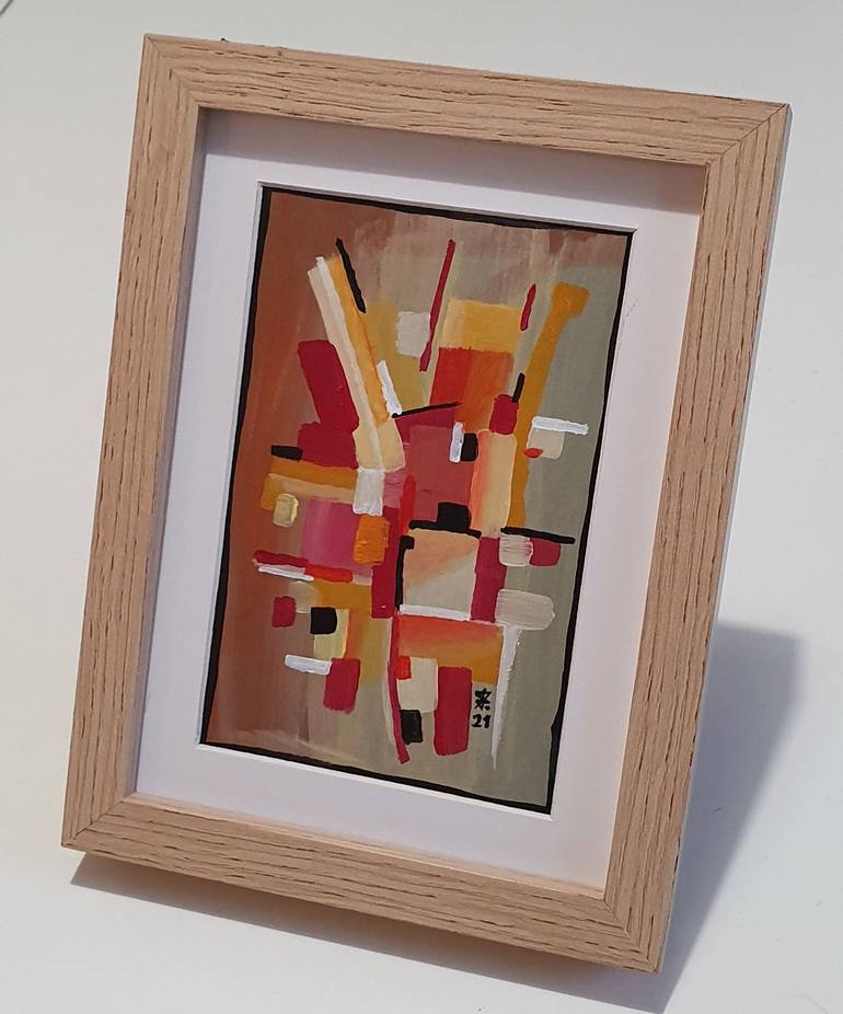 Original Abstract Painting by Henry Bartonnier