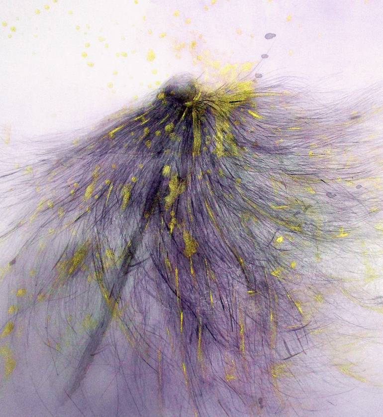Original Contemporary Floral Drawing by Jaehee Yoo