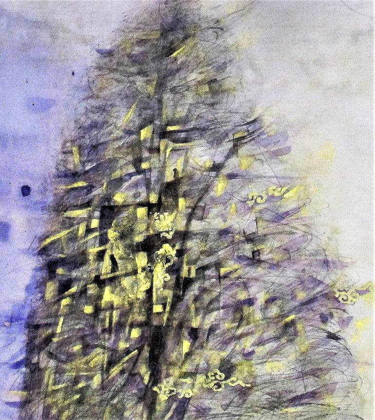 Original Abstract Landscape Drawing by Jaehee Yoo