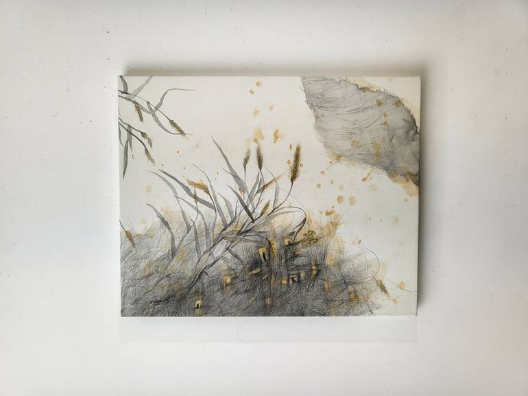 Original Contemporary Floral Drawing by Jaehee Yoo