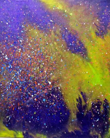 Original Abstract Outer Space Paintings by Jaehee Yoo