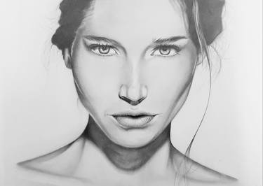 Print of Realism Women Drawings by Abel Llerandi